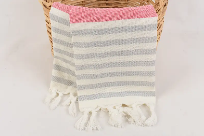 Bulk Order Towel, Monogrammed Hand Towel, 36x18 Cotton Striped Terry Towel, Turkish Towel Hand Towel, Bridesmaid Gift Towel, Wedding Favors - 5