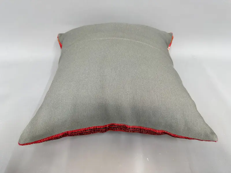 Cushion Cover, Interior Designer Pillow, Car Pillow Cover, 18x18 Red Pillow Cover, Kilim Pillow, Handmade Kilim Cushion, Bolster Throw Pillow Sham - 7