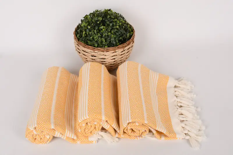 Yoga Towel, Lightweight Turkish towel, 70x38 Cotton Diamond Towel, Valentines Day Gift Idea, Turkish towel, Spa Gift Towel, Custom Wedding Gift - 8