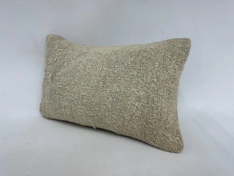 Interior Designer Pillow, Antique Pillows, Ethnic Pillow Cover Cushion, Boho Pillow, 12x20 Beige Pillow Case, Pillow Case, Authentic Pillow Case - 4