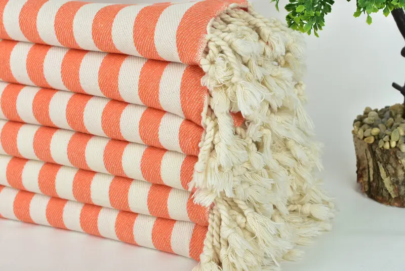 Wedding Day Gift For Bride, 80x36 Cotton Striped Towel, Luxury Turkish peshtemal beach towel, Bachelorette Gifts, Personalized Gifts, Luxury towel - 3