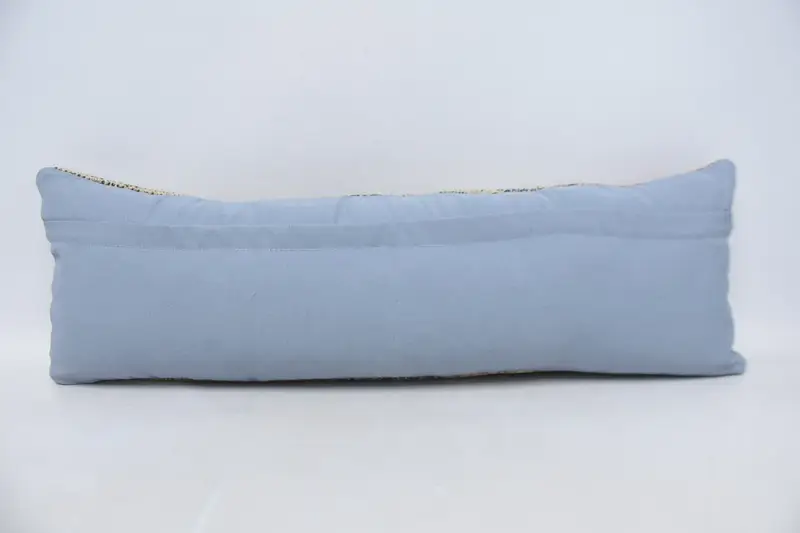 12x36 Beige Pillow Cover, Handmade Kilim Cushion, Turkish Bench Pillow, Home Decor Pillow, Vintage Kilim Throw Pillow, Pillow Sham - 6