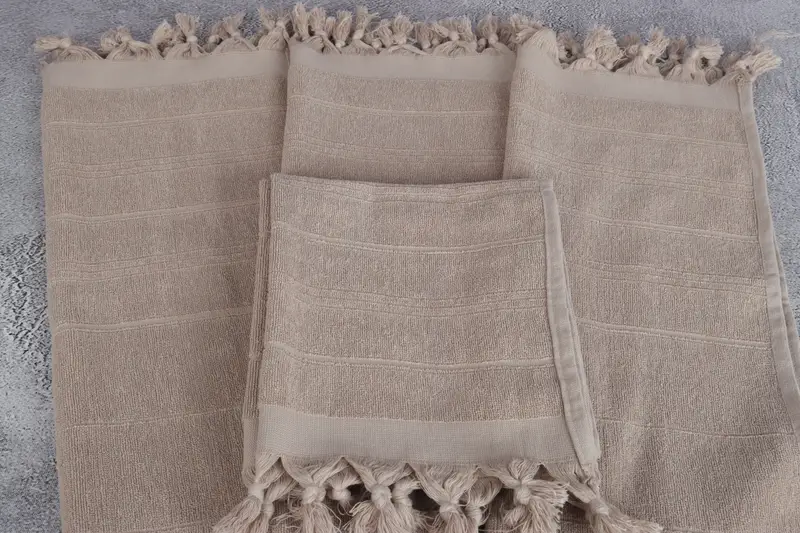 Kişiselleştirilmiş bulaşık havlu, monogramlı el havlu, Noel hediyeleri, monogram yemek havlu, 40x18 pamuklu çizgili karavurlu havlu, kişiselleştirilmiş mutfak havlu - 4
