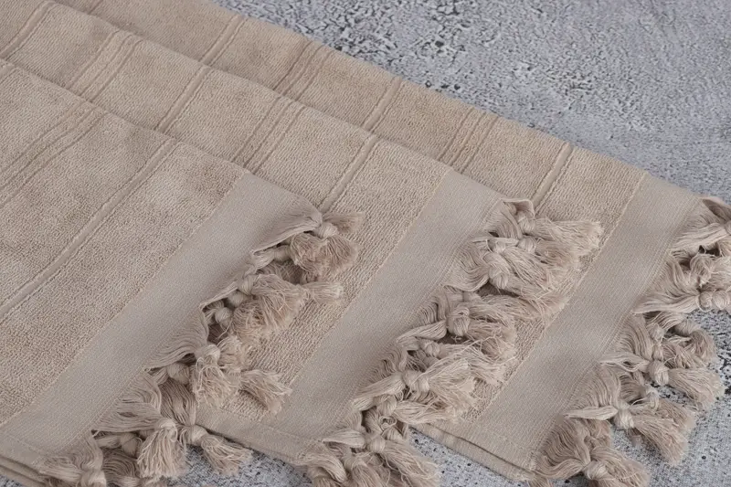 Kişiselleştirilmiş bulaşık havlu, monogramlı el havlu, Noel hediyeleri, monogram yemek havlu, 40x18 pamuklu çizgili karavurlu havlu, kişiselleştirilmiş mutfak havlu - 5