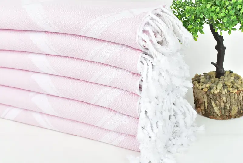 Lightweight Turkish towel, 70x40 Cotton Bamboo Branch Patterned Towel, Bachelorette Gifts, Custom Bath Towel, Sand-resistant towel, Gift Boxes Towel - 5