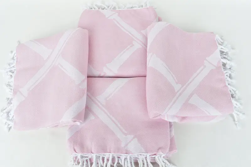 Lightweight Turkish towel, 70x40 Cotton Bamboo Branch Patterned Towel, Bachelorette Gifts, Custom Bath Towel, Sand-resistant towel, Gift Boxes Towel - 8