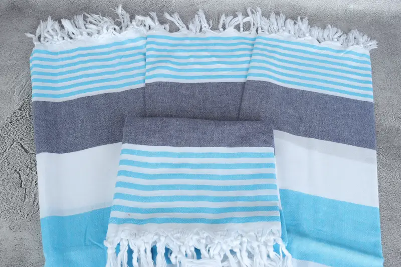 Bachelorette Party Gifts For Bride, 68x32 Cotton Striped Towel, Best Friend Gift, Soft towel, Christmas Gift, Kids Beach Towel, Sand-resistant towel - 4
