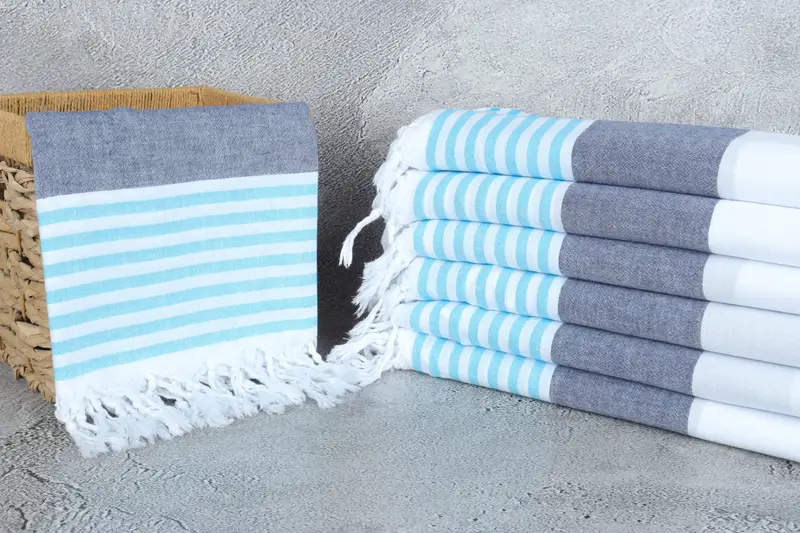 Bachelorette Party Gifts For Bride, 68x32 Cotton Striped Towel, Best Friend Gift, Soft towel, Christmas Gift, Kids Beach Towel, Sand-resistant towel - 3