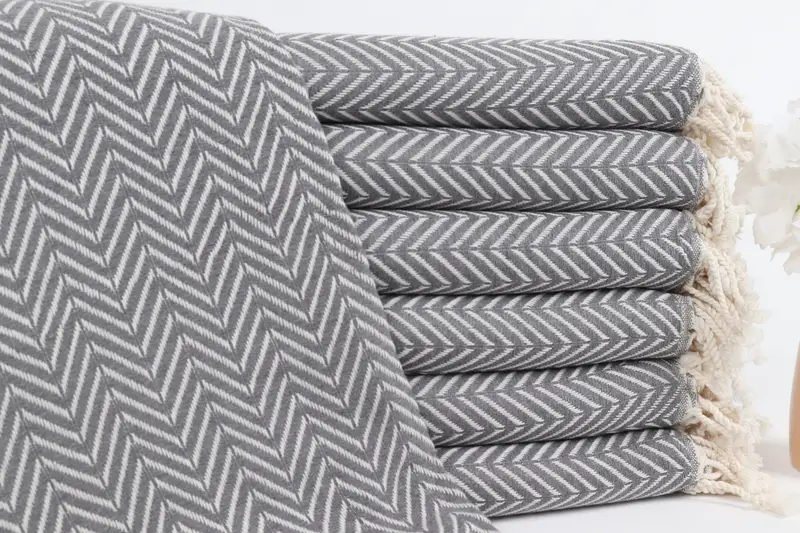 Hammam towel, Lightweight Turkish towel, Gift Boxes Towel, Monogram Turkish Bath Towel, Personalized Towel, 70x40 Cotton Zig zag Towel, Spa Towel - 1