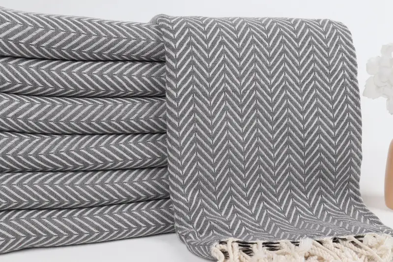 Hammam towel, Lightweight Turkish towel, Gift Boxes Towel, Monogram Turkish Bath Towel, Personalized Towel, 70x40 Cotton Zig zag Towel, Spa Towel - 2