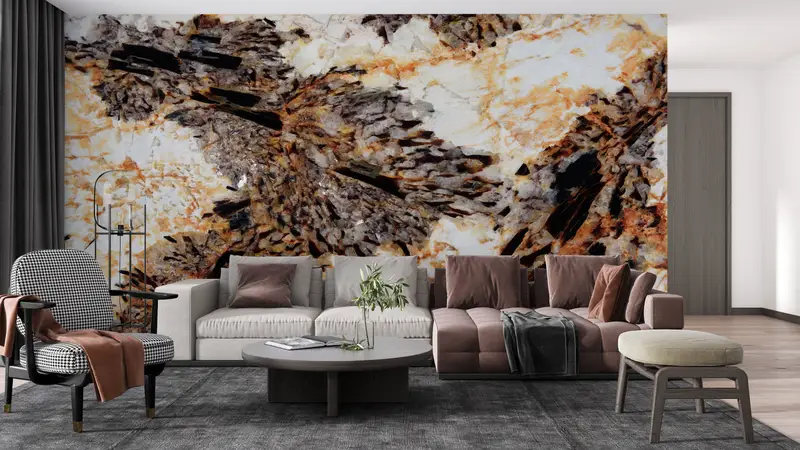 Modern Wall Paper, Custom Wall Paper, , Bright Wall Paper, Modern Wall Poster, Brown And Orange Wall Paper, Abstract Wall Poster, - 10