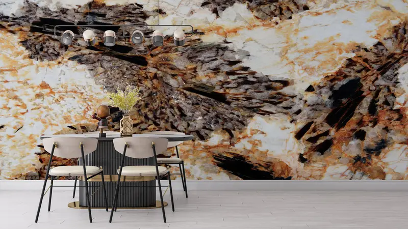 Modern Wall Paper, Custom Wall Paper, , Bright Wall Paper, Modern Wall Poster, Brown And Orange Wall Paper, Abstract Wall Poster, - 4
