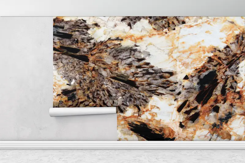 Modern Wall Paper, Custom Wall Paper, , Bright Wall Paper, Modern Wall Poster, Brown And Orange Wall Paper, Abstract Wall Poster, - 1
