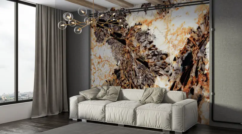 Modern Wall Paper, Custom Wall Paper, , Bright Wall Paper, Modern Wall Poster, Brown And Orange Wall Paper, Abstract Wall Poster, - 8