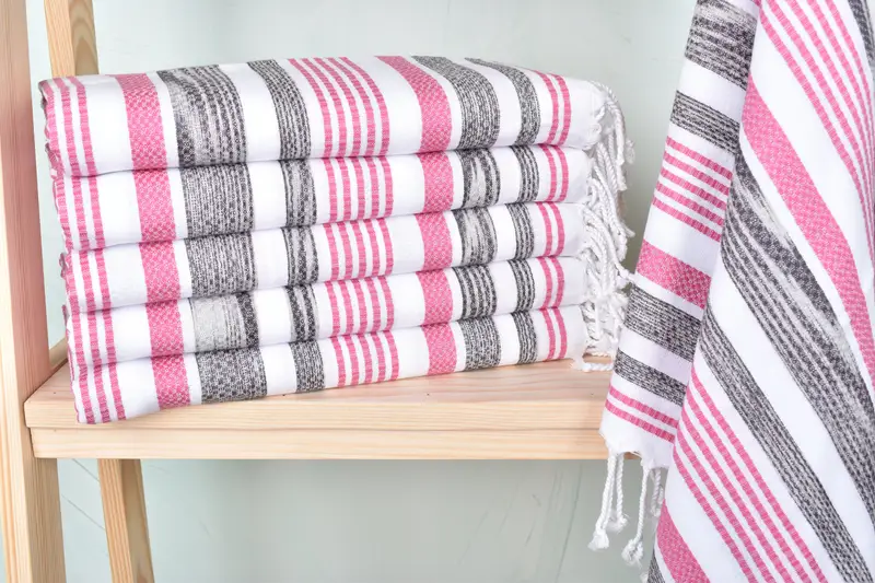Sand-free peshtemal towel for the beach, Beach towel, Summer Gift, Bridal Party Gifts, 70x40 Cotton Striped Towel, Bachelorette Party Gift - 1