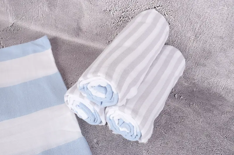 Girls Weekend Getaways Gifts, 70x40 Cotton Striped Towel, Thin towel, Wedding Towel, Spa Gift, Monogrammed Beach Towel, Monogram Beach Towel - 8