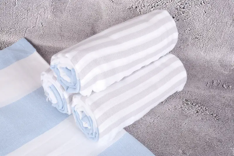 Girls Weekend Getaways Gifts, 70x40 Cotton Striped Towel, Thin towel, Wedding Towel, Spa Gift, Monogrammed Beach Towel, Monogram Beach Towel - 7
