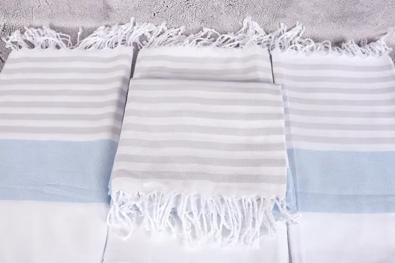 Girls Weekend Getaways Gifts, 70x40 Cotton Striped Towel, Thin towel, Wedding Towel, Spa Gift, Monogrammed Beach Towel, Monogram Beach Towel - 4