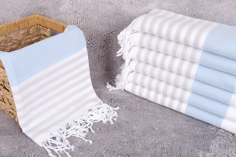 Girls Weekend Getaways Gifts, 70x40 Cotton Striped Towel, Thin towel, Wedding Towel, Spa Gift, Monogrammed Beach Towel, Monogram Beach Towel - 3