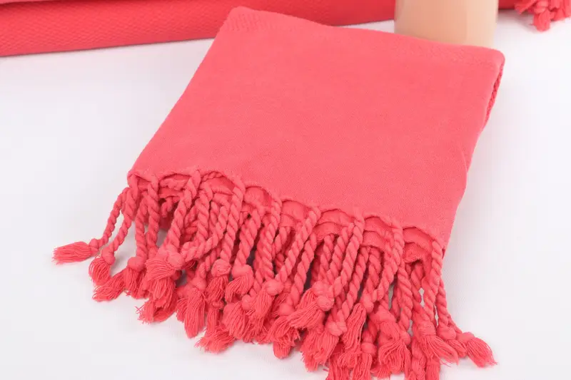 Valentines Day Gift Idea, Cotton towel, Organic towel, 70x32 Cotton Geometric Stonewashed Towel, Monogram Turkish Bath Towel, Personalized Towel - 5