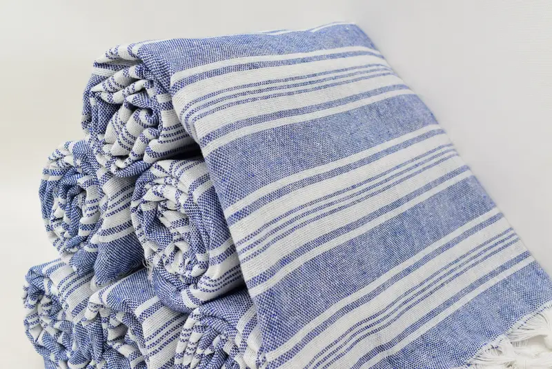 70x40 Cotton Striped Towel, Housewarming Gift, Scarf Towel, Beach Theme Wedding Gift, Bridal Shower Favor, Absorbent towel, Bachelorette Party Gifts - 8