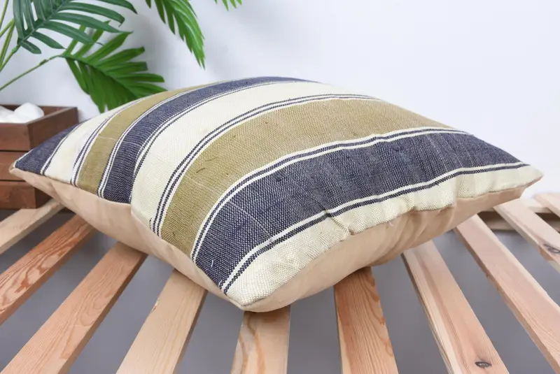 Decorative Throw Cushion Case, Pillow Cover, Accent Throw Pillow Cover, Turkish Pillow, Boho Pillow, 18x18 Blue Pillow, Vintage Kilim Pillow - 6