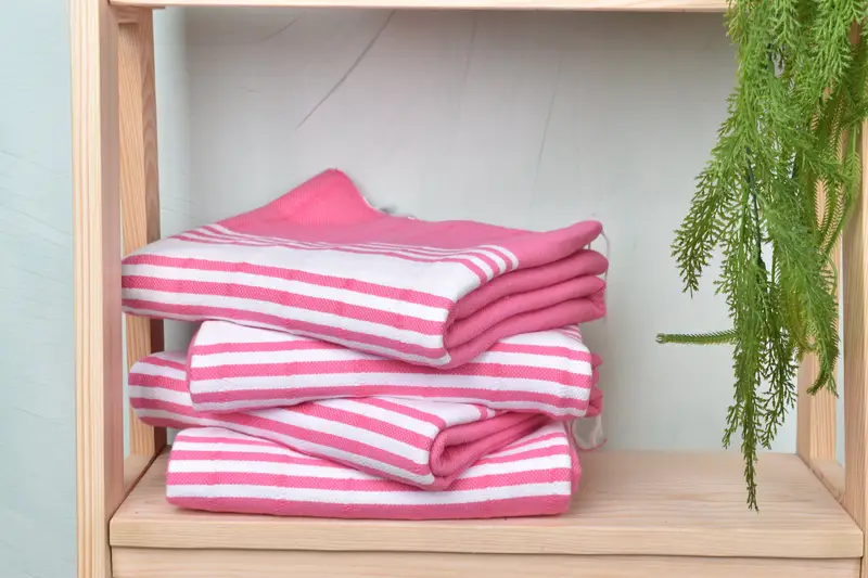 Turkish hand towel, 70x40 Cotton Striped Towel, Personalized Gift For Her, Fringed Turkish towel for poolside, Personalized Towel, Fouta towel - 7