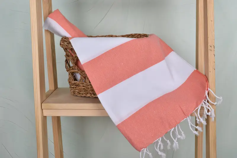 40x24 Cotton Striped Towel, Turkish Hand Towel, Organic Tea Towel, Valentines Day Gift, Gifts For Him, Turkish Tea Towel, Personalized Dish Towel - 4
