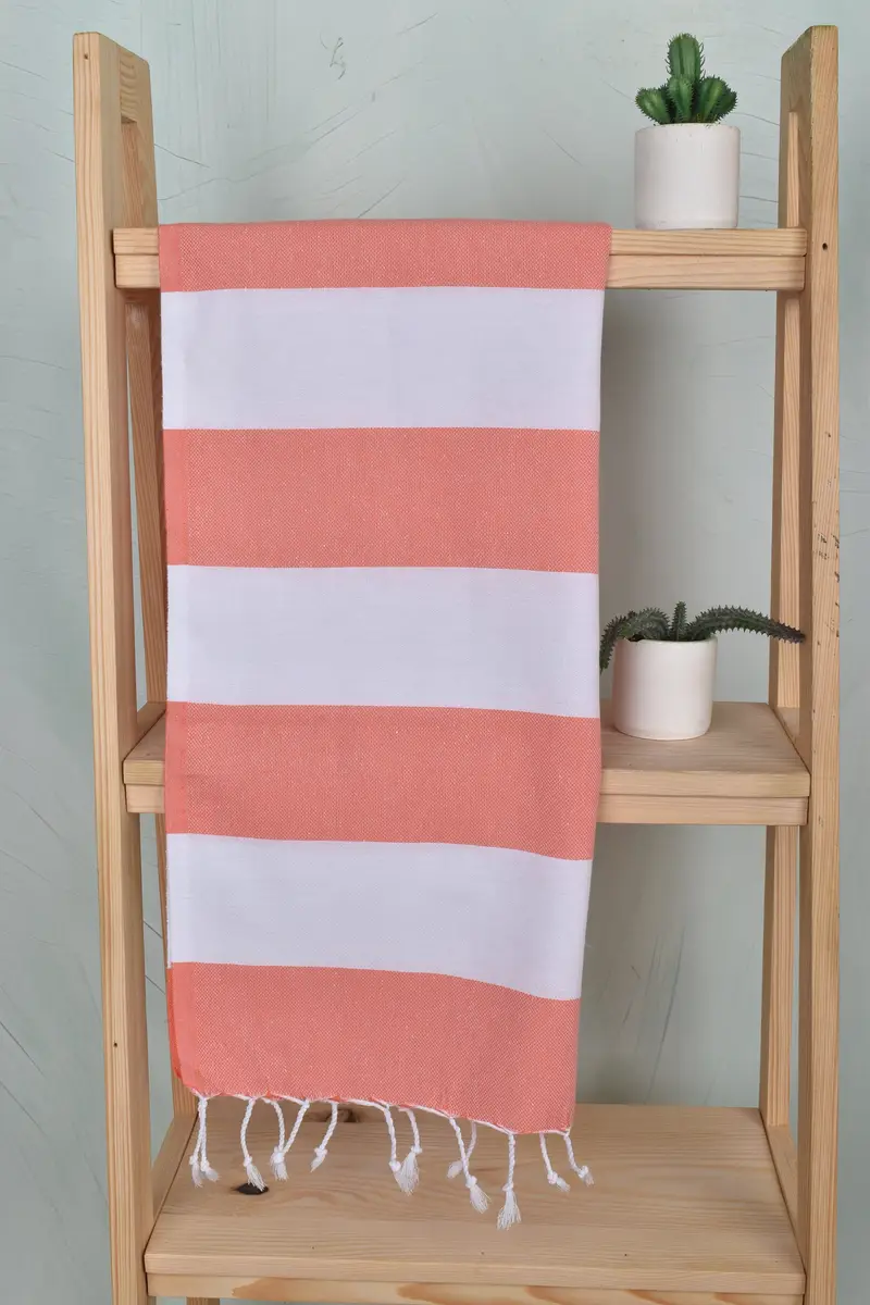 40x24 Cotton Striped Towel, Turkish Hand Towel, Organic Tea Towel, Valentines Day Gift, Gifts For Him, Turkish Tea Towel, Personalized Dish Towel - 8