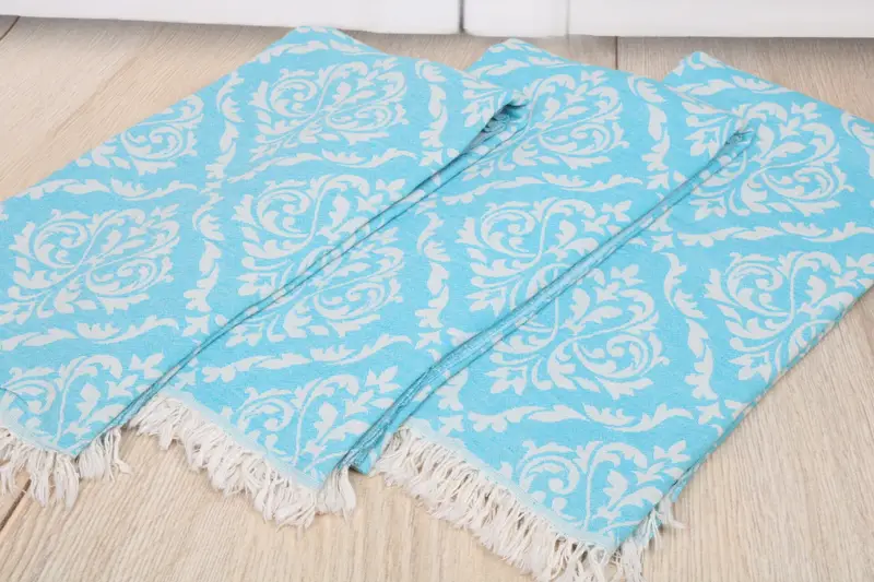 Custom Wedding Gift, Beach towel, 68x36 Cotton Baroque Towel, Best lightweight Turkish towel for travel USA, Bridal Party Gifts, Luxury towel - 7