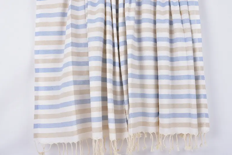 Turkish bath towel, Bridal Shower Gift, 70x40 Cotton Striped Towel, Beach towel, Personalized Wedding Gift For Couple, Beach Wedding Favor - 7