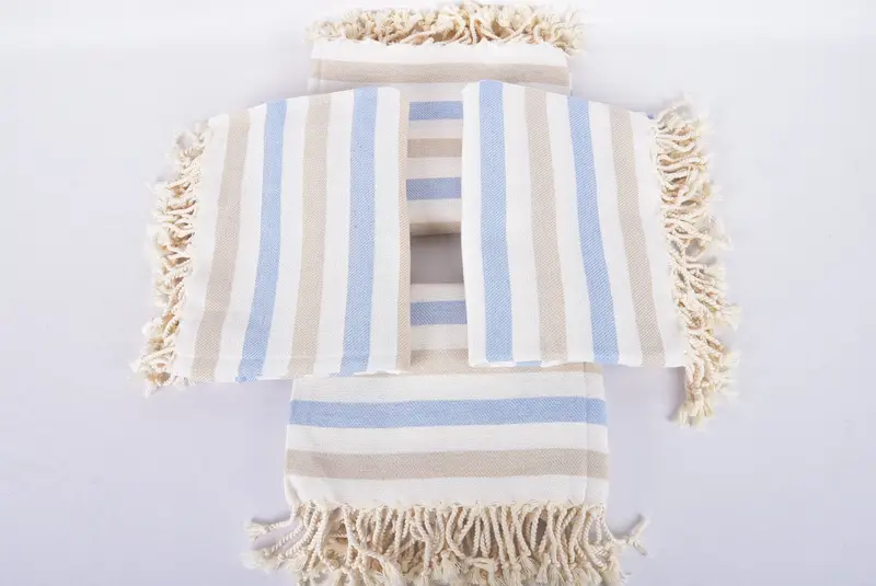 Turkish bath towel, Bridal Shower Gift, 70x40 Cotton Striped Towel, Beach towel, Personalized Wedding Gift For Couple, Beach Wedding Favor - 5