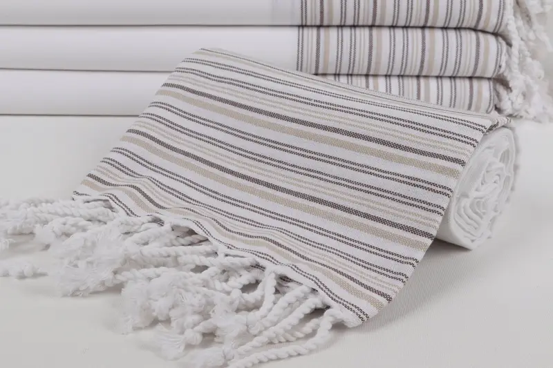 Towel With Name, Wedding Favors, Bachelor Bachelorette Party Favors, Family Gift, Gift For Her, 70x40 Cotton Striped Towel, Wedding Anniversary Gift - 4