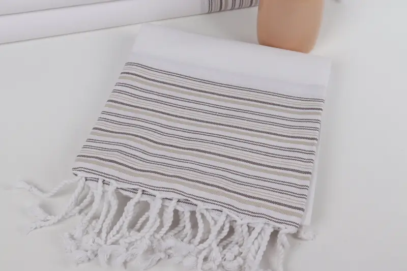 Towel With Name, Wedding Favors, Bachelor Bachelorette Party Favors, Family Gift, Gift For Her, 70x40 Cotton Striped Towel, Wedding Anniversary Gift - 5