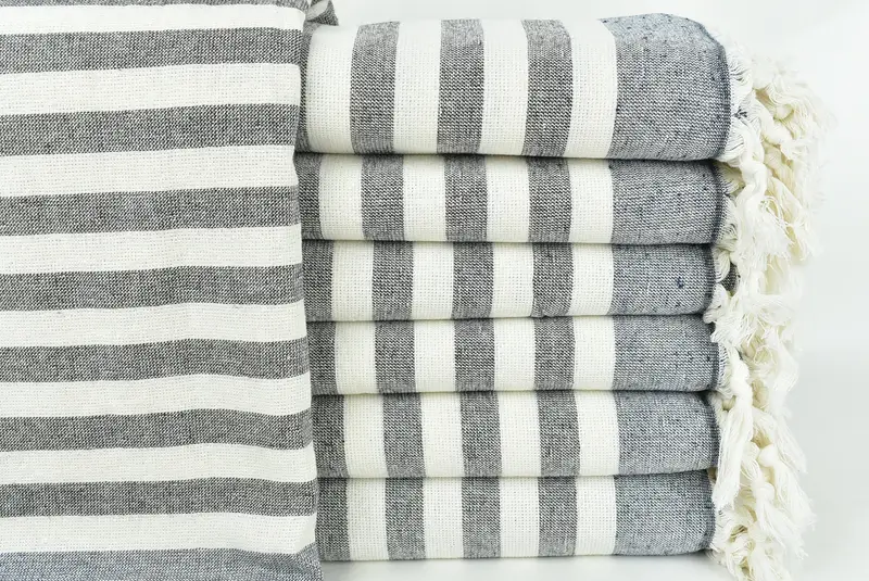 68x40 Cotton Striped Terry Towel, Bachelorette Party Items, Custom Gifts, Pool Towels, Wedding Gift, Bridal Shower Gift, Lightweight Turkish towel - 1