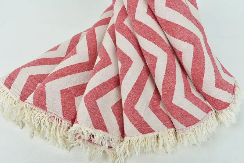 70x40 Cotton Zigzag Design Towel, Spa Towel, Handmade Gift, Absorbent Turkish towel, Bridemaids Beach Towel, Turkish bath towel, Beach Towel Bulk - 6