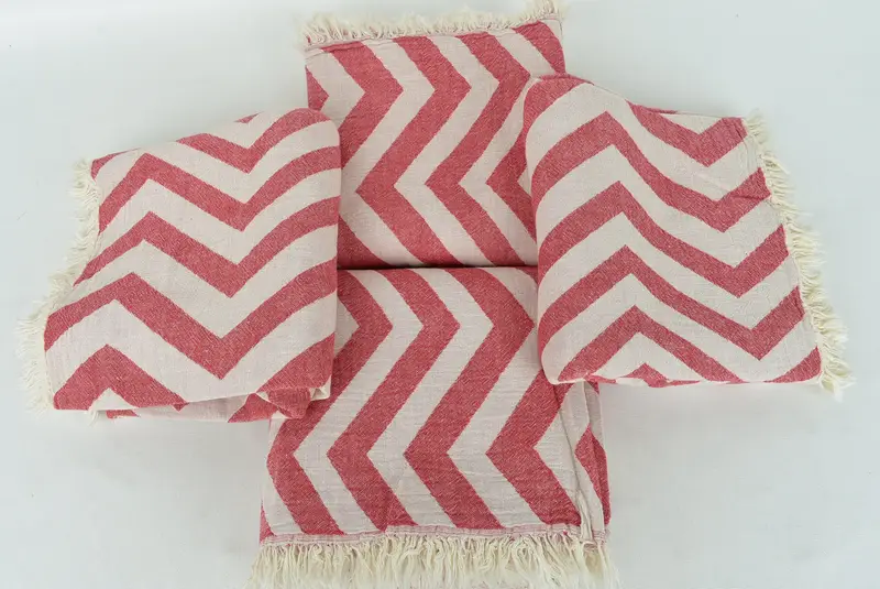 70x40 Cotton Zigzag Design Towel, Spa Towel, Handmade Gift, Absorbent Turkish towel, Bridemaids Beach Towel, Turkish bath towel, Beach Towel Bulk - 8