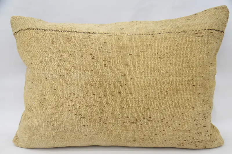 Beige 50x70 cm Vintage Pillow, Striped Dorm Room Gift Pillow Cover - 1