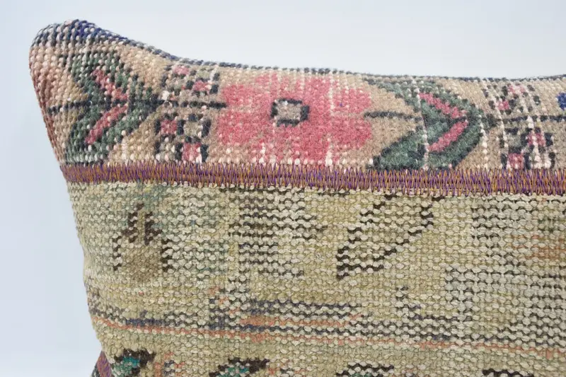 Interior Designer Pillow, 16x36 Beige Cushion Case, Antique Pillows, Ethnical Kilim Rug Pillow, Aztec Pillow Case, Pillow Case, Handmade Pillow Case - 2