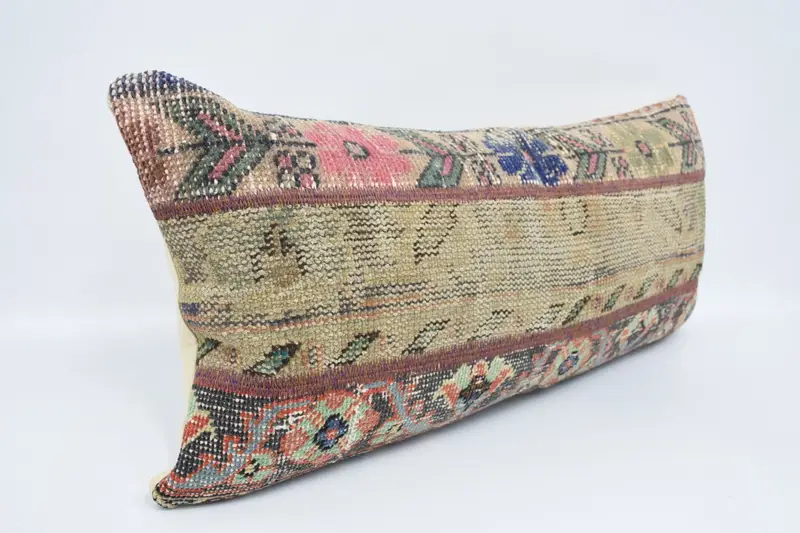 Interior Designer Pillow, 16x36 Beige Cushion Case, Antique Pillows, Ethnical Kilim Rug Pillow, Aztec Pillow Case, Pillow Case, Handmade Pillow Case - 3