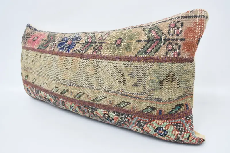 Interior Designer Pillow, 16x36 Beige Cushion Case, Antique Pillows, Ethnical Kilim Rug Pillow, Aztec Pillow Case, Pillow Case, Handmade Pillow Case - 4
