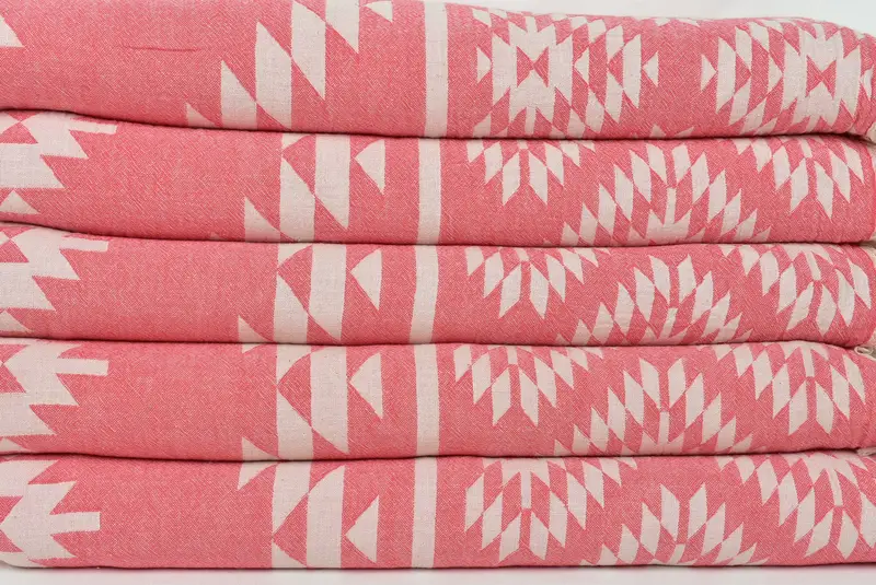 Maid Of Honor Gift, Family Gift Basket, Turkish Throw Blanket, Housewarming Gift, Throw Blanket Couch, 84x56 Cotton Kilim Towel, Personalized Gifts - 3