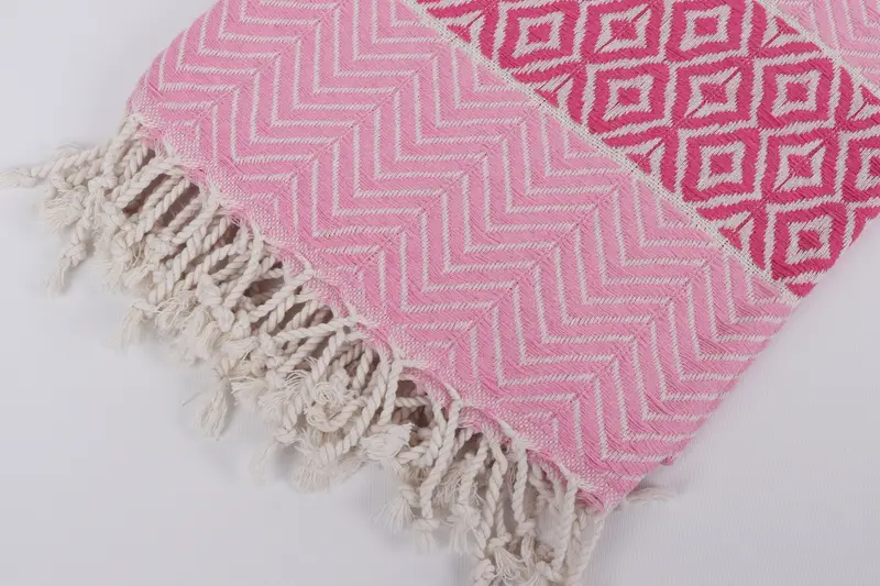 Thin towel, Turkish beach towel, Customized Turkish Towel, Xmas Gifts, Organic Beach Towel, Embroidered Towel, 70x40 Cotton Chevron Towel - 7