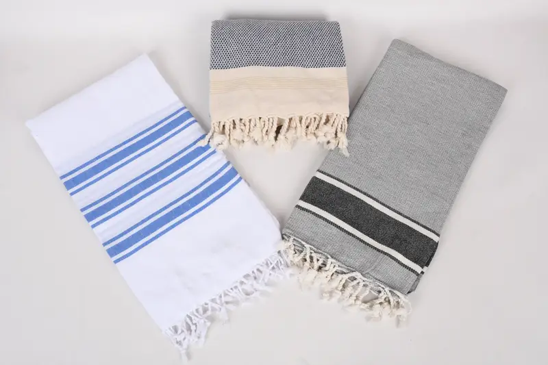 Turkish towel, Best Friend Gift, Thin and lightweight Turkish peshtemal, Gift Boxes Towel, 70x40 Cotton Set of 8 Towel, Monogrammed Beach Towel - 6