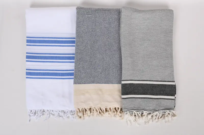Turkish towel, Best Friend Gift, Thin and lightweight Turkish peshtemal, Gift Boxes Towel, 70x40 Cotton Set of 8 Towel, Monogrammed Beach Towel - 7