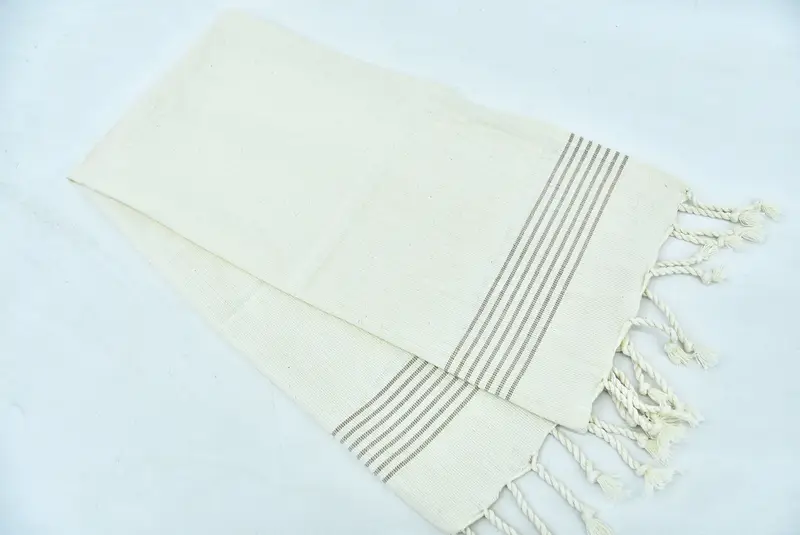 Monogramlı Türk havlu, spa havlu, kişiselleştirilmiş hediyeler, sevgililer günü hediyesi, 36x18 keten çizgili havlu, monogram el havlu, küçük banyo havlu - 4