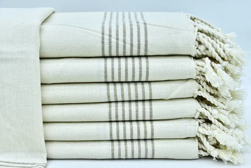 Monogramlı Türk havlu, spa havlu, kişiselleştirilmiş hediyeler, sevgililer günü hediyesi, 36x18 keten çizgili havlu, monogram el havlu, küçük banyo havlu - 2