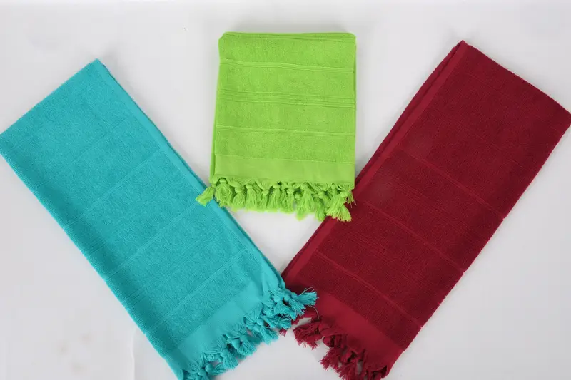 Monogram Mutfak Havlu, Sevgililer Günü Hediyesi, 40x18 Pamuklu Çizgili Terry Havlu, Konuk Havlusu, Türk El Havlusu, Monogramlı El Havlusu - 8