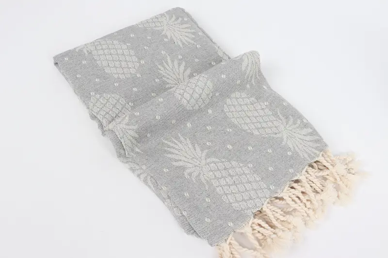 80x40 Cotton Pineapple Design Towel, Monogram Beach Towel, Personalized Gift For Him, Embroidered Towel, Organic Cotton Towel, Beach Towel Bulk - 7