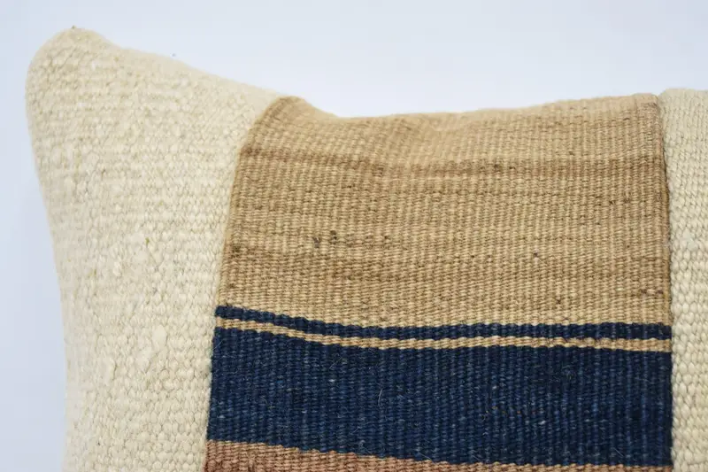 Interior Designer Pillow, Pillow for Sofa, Cushion Case, Antique Pillows, Decorative Bolster Pillow Sham, 12x20 Beige Pillow Case - 2